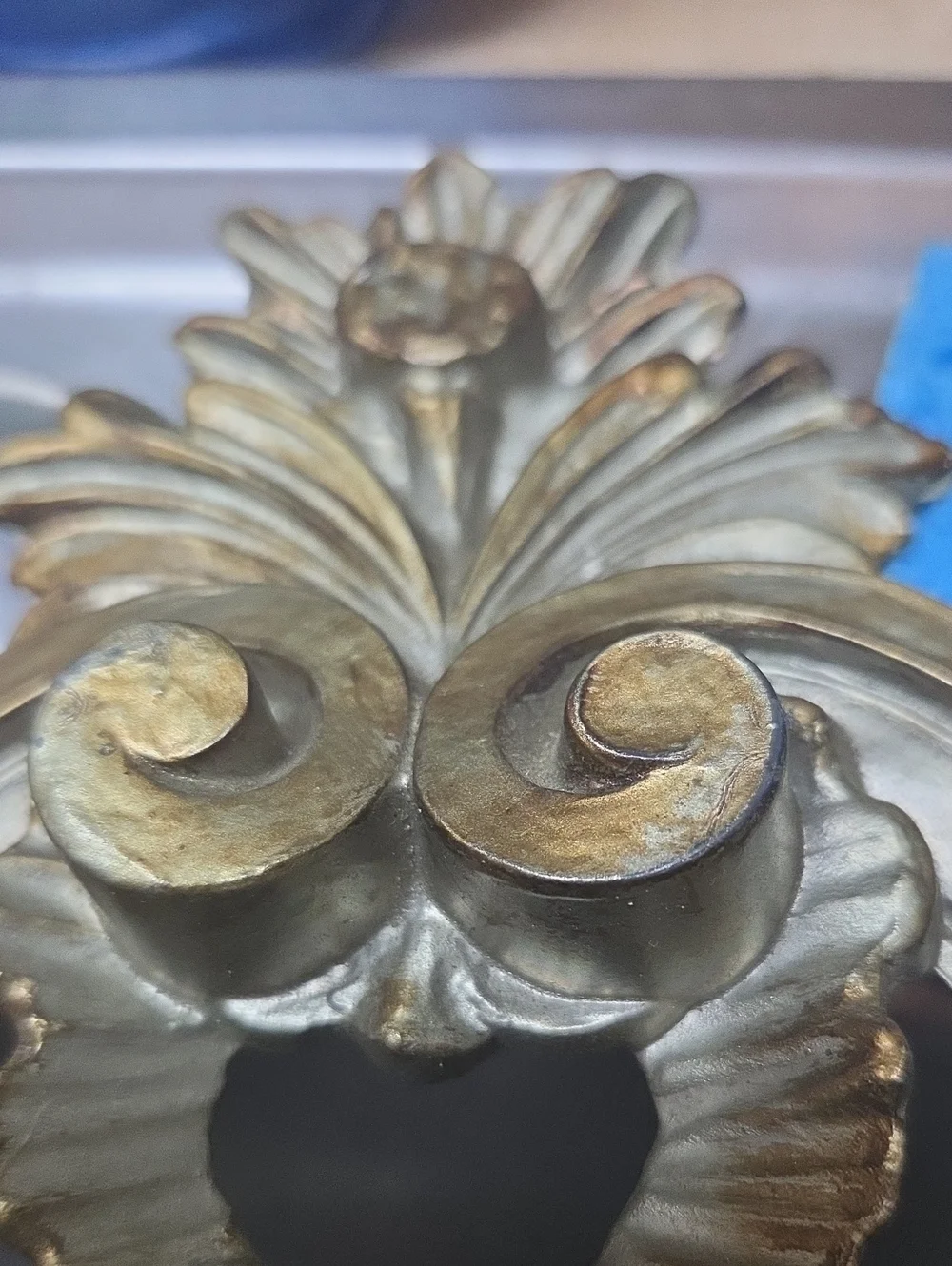 Vintage Mid Century Modern Italian Ornate Wall Mirror - Italy